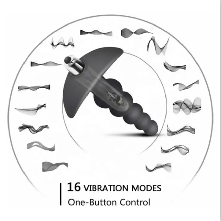 10-Frequency Vibrating Anal Plug - Waterproof Battery Powered Butt Plug for Men & Women