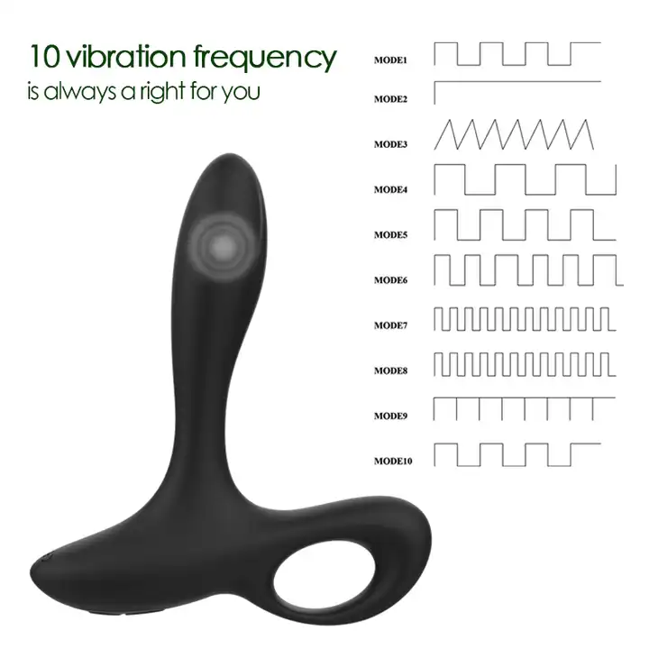 10-Speed Remote Control Vibrating Anal Plug - USB Rechargeable Weighted Prostate Massager
