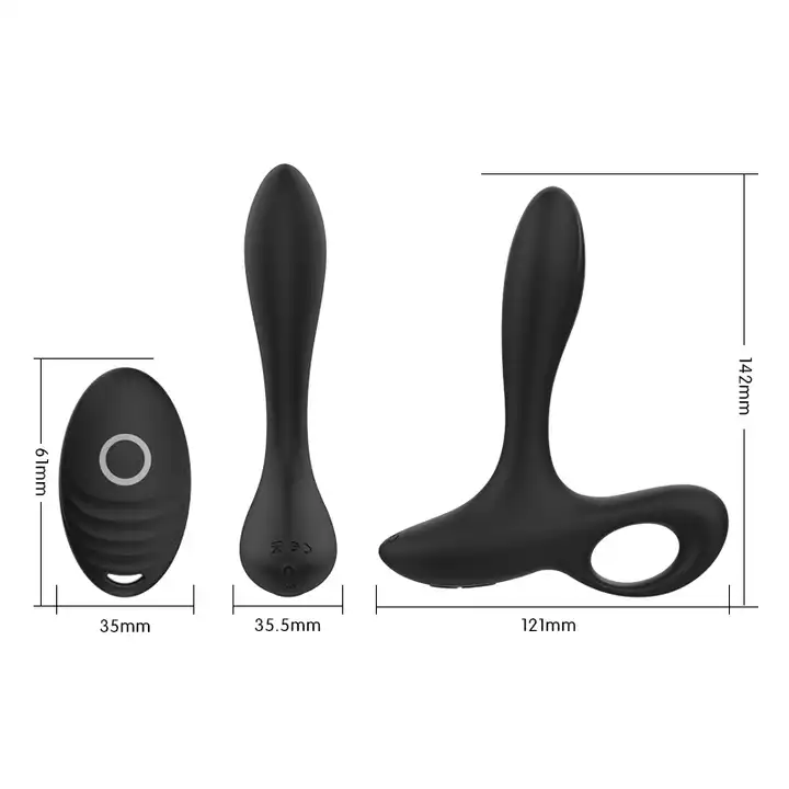 10-Speed Remote Control Vibrating Anal Plug - USB Rechargeable Weighted Prostate Massager