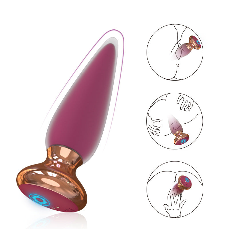 Wireless Remote Control Anal Plug - 10-Speed USB Rechargeable Vibrating Prostate Massager