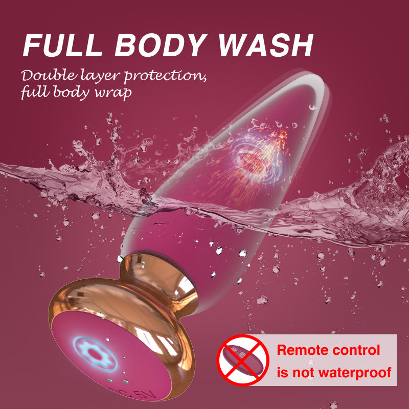 Wireless Remote Control Anal Plug - 10-Speed USB Rechargeable Vibrating Prostate Massager