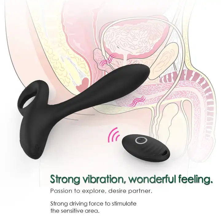 10-Speed Remote Control Vibrating Anal Plug - USB Rechargeable Weighted Prostate Massager