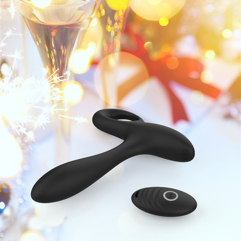 10-Speed Remote Control Vibrating Anal Plug - USB Rechargeable Weighted Prostate Massager