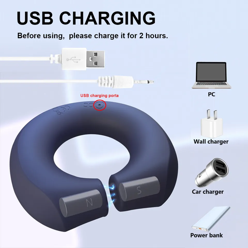 10-Speed Vibrating Cock Ring with Wireless Remote - Waterproof Stamina Booster Ring - USB Charging