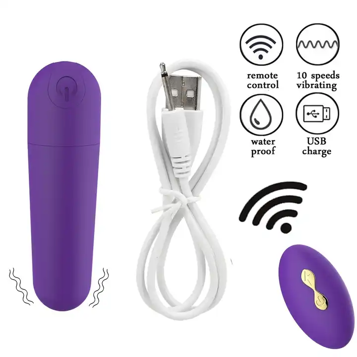 Wireless Remote Control Vibrator – 10 Modes USB Rechargeable Full-Body Massager