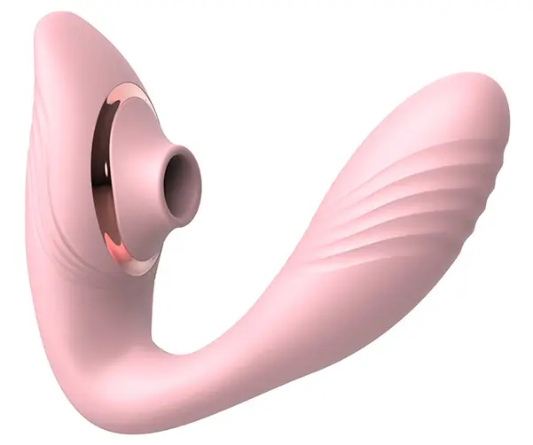 2-in-1 Suction & Vibration Massager – 100 Sensation Patterns USB Rechargeable Silicone Toy