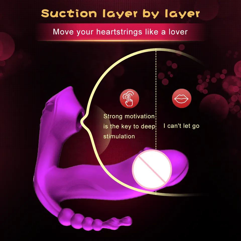 Luxury Warming Massager – 7-Mode Suction & Vibration with Wireless Remote