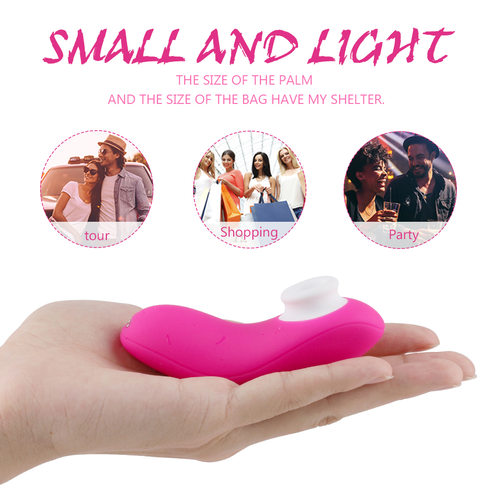 9-Mode Sucking Massager – Compact USB Rechargeable Silicone Vibrator