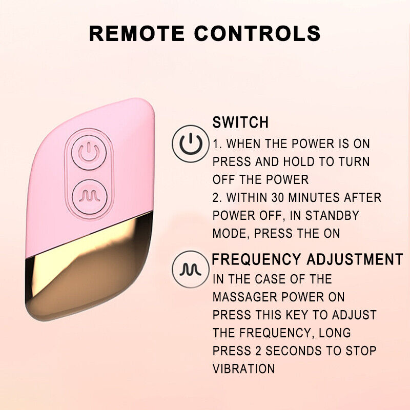 Professional-Grade Wireless Massager – Remote Control USB Rechargeable Vibrator