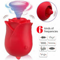 2-in-1 Suction & Licking Vibrator – Waterproof Silicone Intimate Massager