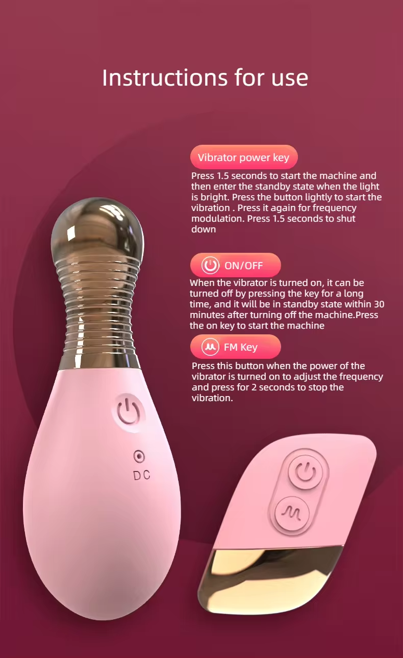 Unique Ergonomic Remote Vibrator – Wireless USB Rechargeable Silicone Massager