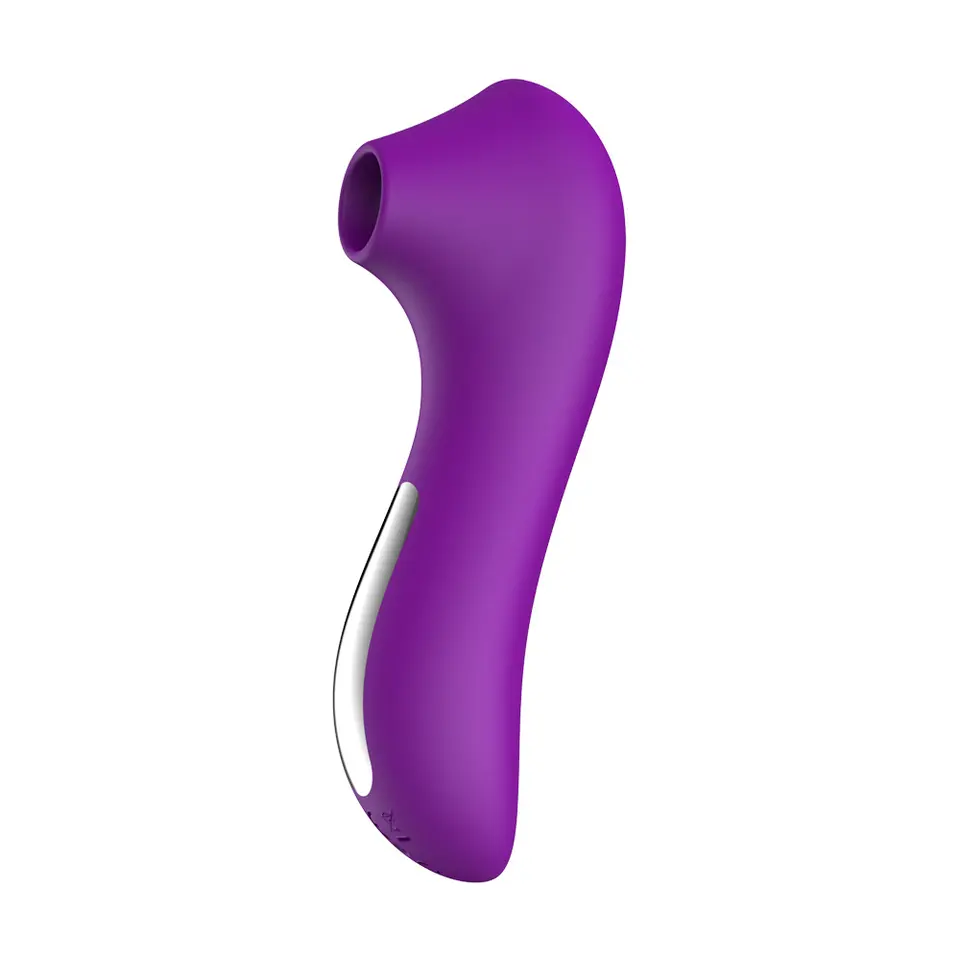 2-in-1 Suction & Vibration Massager – Compact USB Rechargeable Silicone Device