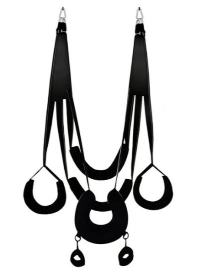 Elite Series Adjustable Body Bondage Swing - Heavy Duty Padded Suspension System - 880g Professional Grade