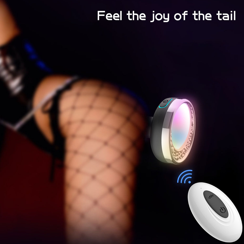 9.4" Light-Up Vibrating Anal Plug with Remote - 10-Speed USB Rechargeable Long Butt Plug
