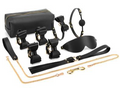 Premium Adjustable Leather Bondage Set with Discreet Storage Bag (1.2kg)