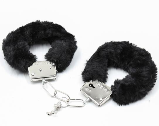 Premium Adjustable Lockable Handcuffs – 124g Secure BDSM Wrist Cuffs with Keys – High-Security Erotic Restraints - Black