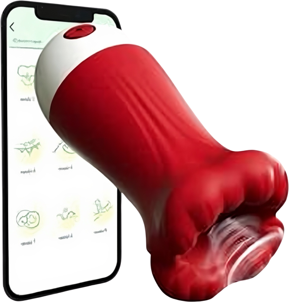 App-Controlled Smart Masturbator Cup - 9 Vibration Frequencies - Male Massage Device
