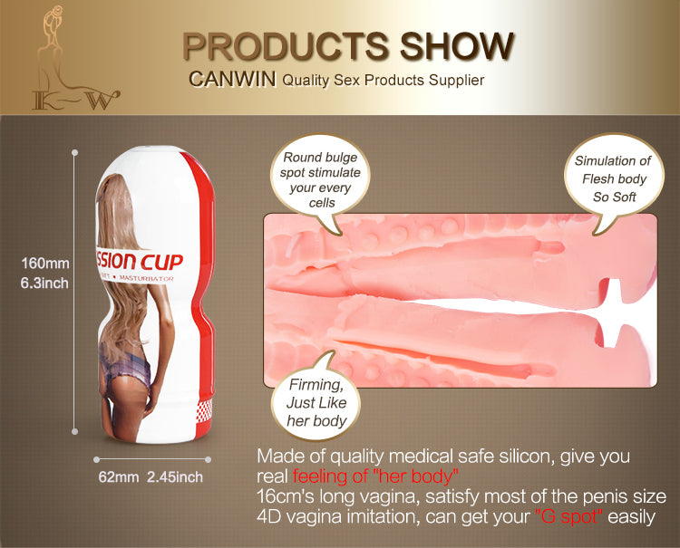 Bliss For Him Male Masturbator Cup 160mm Soft Sleev