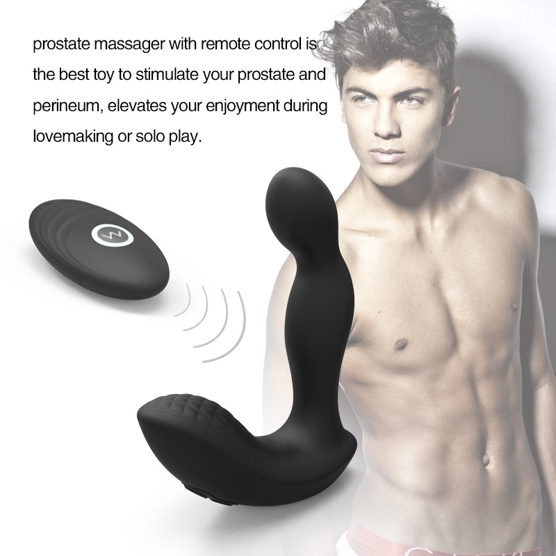 Dual Motor Remote Control Anal Plug - 10-Speed Weighted 280g Vibrating Prostate Massager