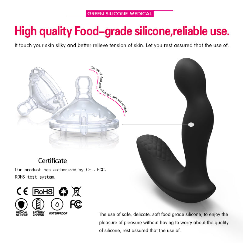Dual Motor Remote Control Anal Plug - 10-Speed Weighted 280g Vibrating Prostate Massager