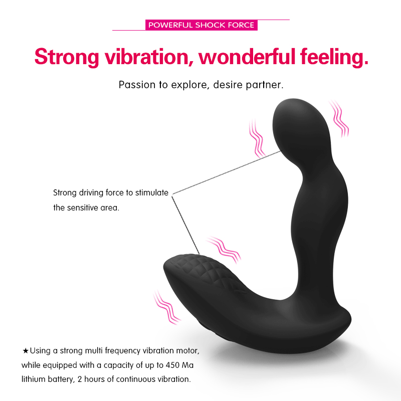 Dual Motor Remote Control Anal Plug - 10-Speed Weighted 280g Vibrating Prostate Massager