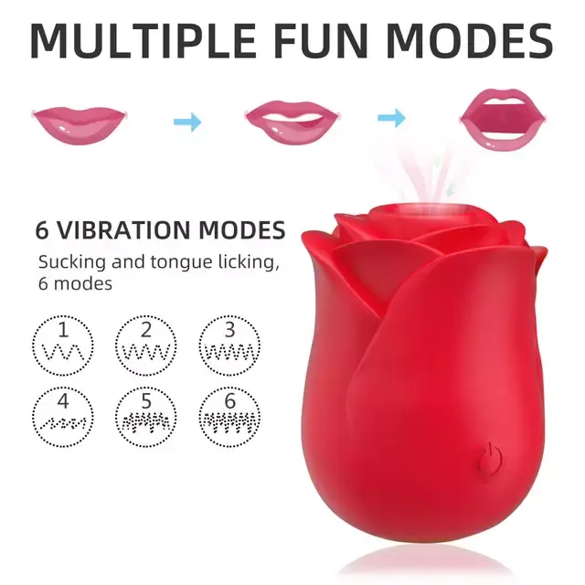 2-in-1 Suction & Licking Vibrator – Waterproof Silicone Intimate Massager