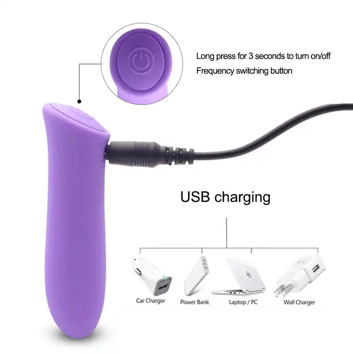Compact Mini Vibrator – 7 Speed Adjustable USB Rechargeable Massager