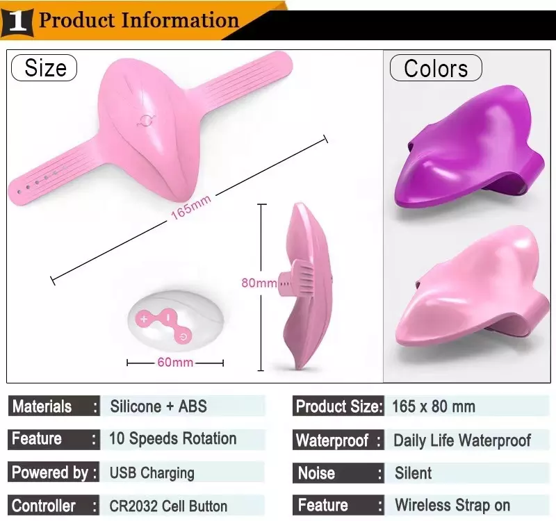 Personal Wellness Device – 10-Speed Remote-Controlled Silicone Massager