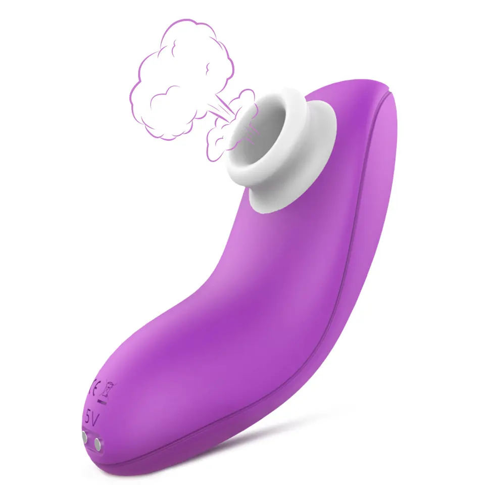 9-Mode Sucking Massager – Compact USB Rechargeable Silicone Vibrator