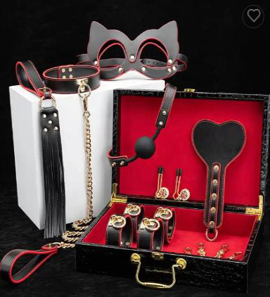 Luxury Genuine Leather Bondage Set - Professional Adjustable BDSM Restraint Kit (1.61kg - 2.5kg)