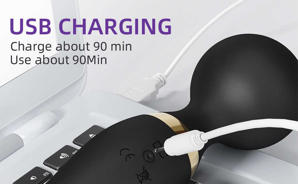 Double Power Intimate Massager – Dual Motor USB Rechargeable Silicone Device