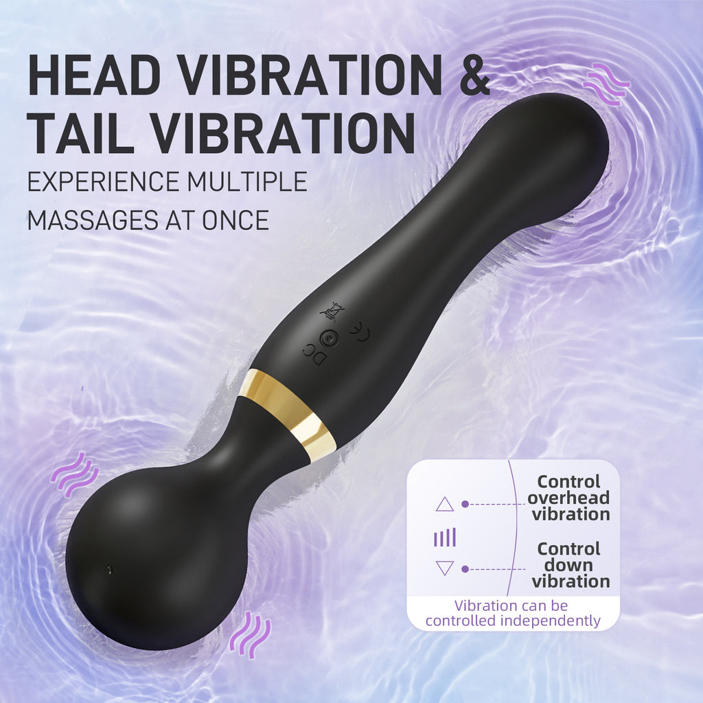 Double Power Intimate Massager – Dual Motor USB Rechargeable Silicone Device