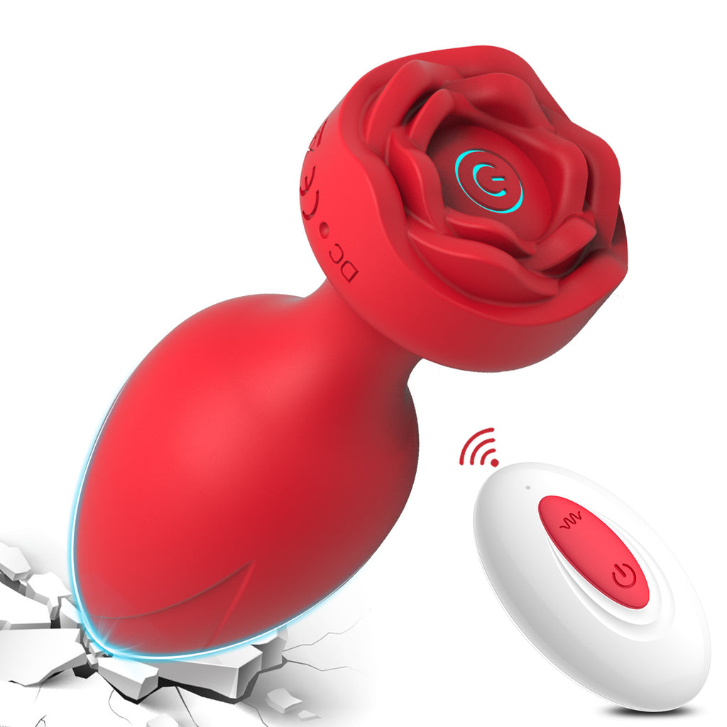 Remote Control Vibrating Anal Plug - 10 Speed Rechargeable Prostate Massager for Couples