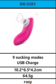 9-Mode Sucking Massager – Compact USB Rechargeable Silicone Vibrator